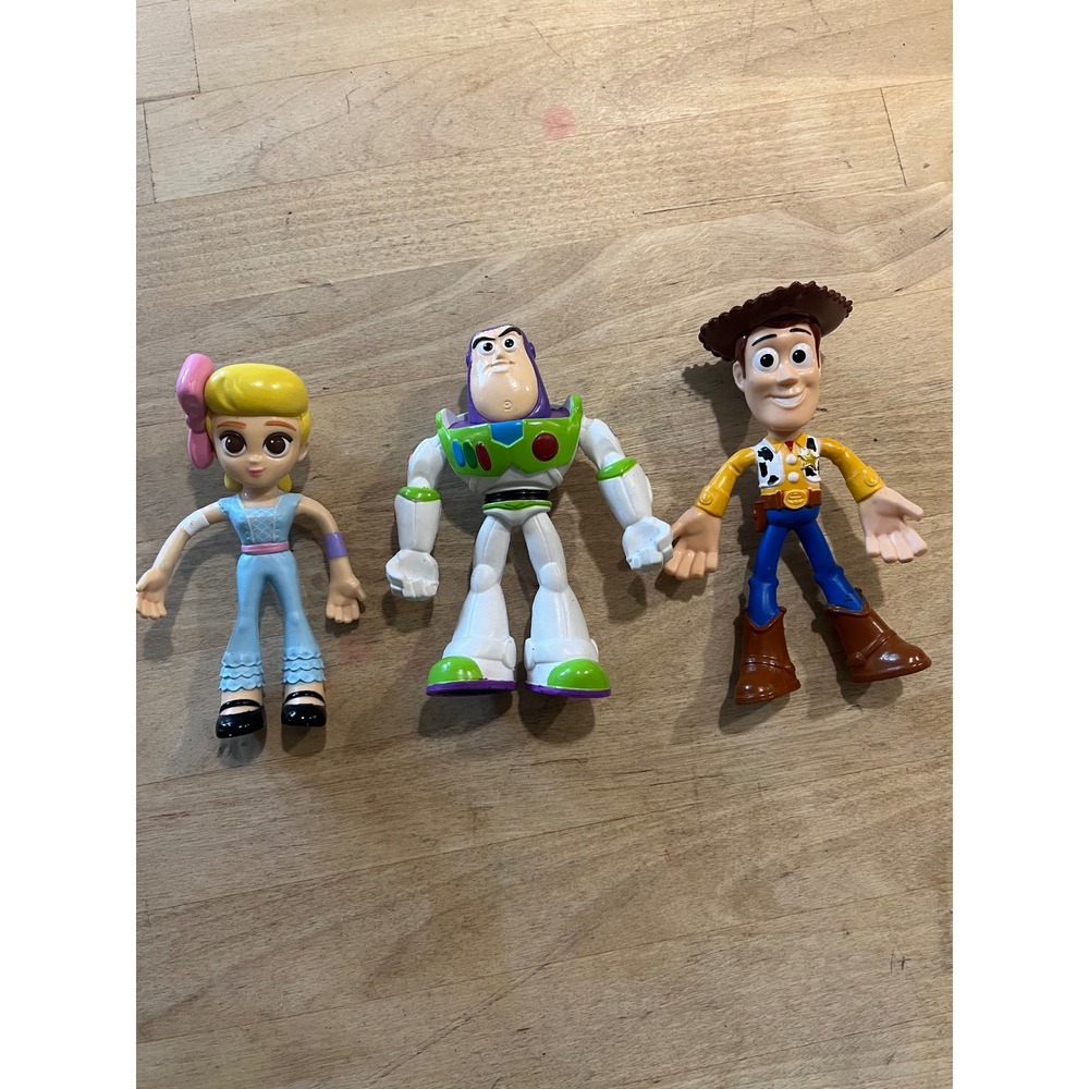 Disney Pixar Toy Story‎ Action Figure Set Woody Buzz Lightyear Bo Peep 4 Inch